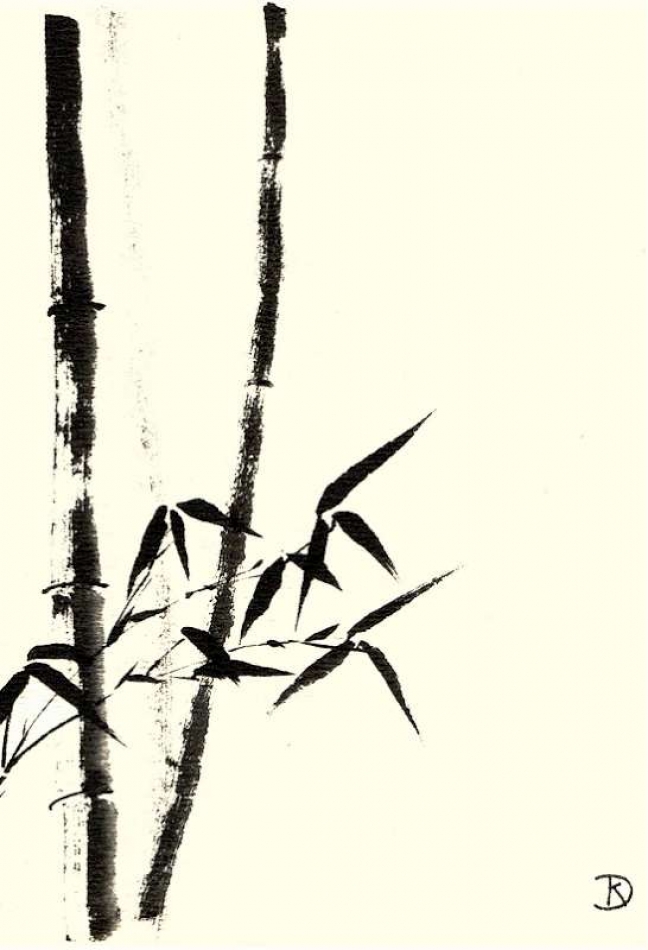 Tuschezeichnung Graf Dürckheim in Rütte Initiatische Therapie